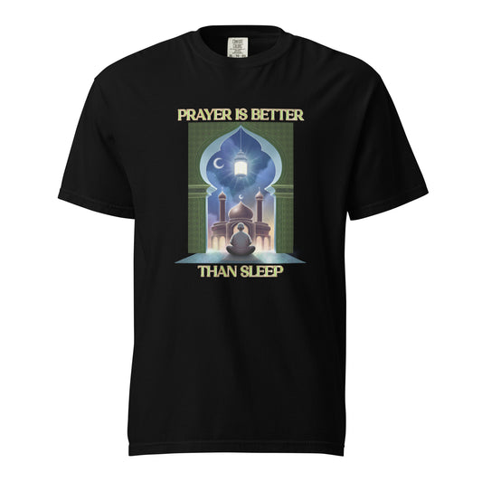 Prayer is better than sleep II t-shirt